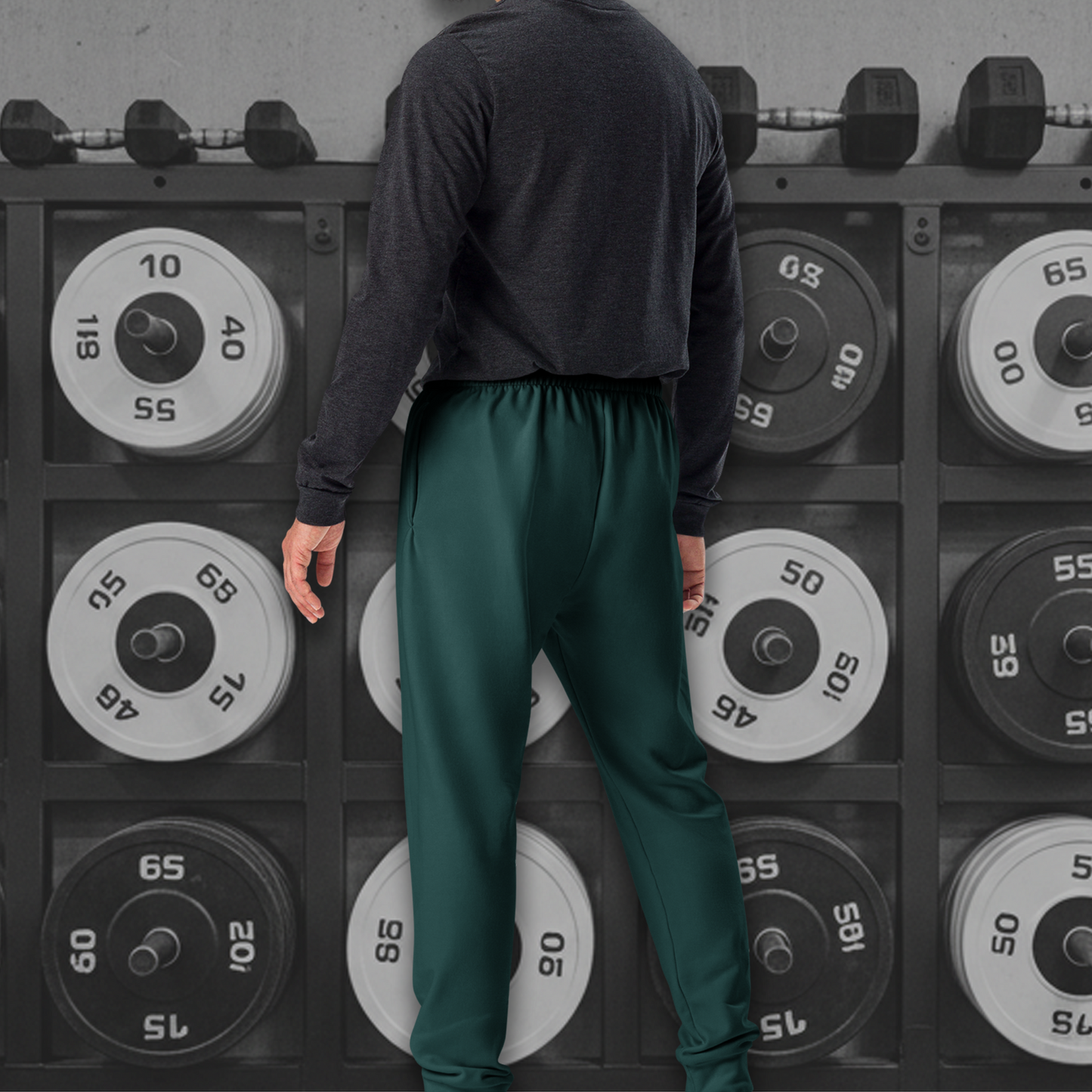 Men's Premium Active Joggers - Pine Green