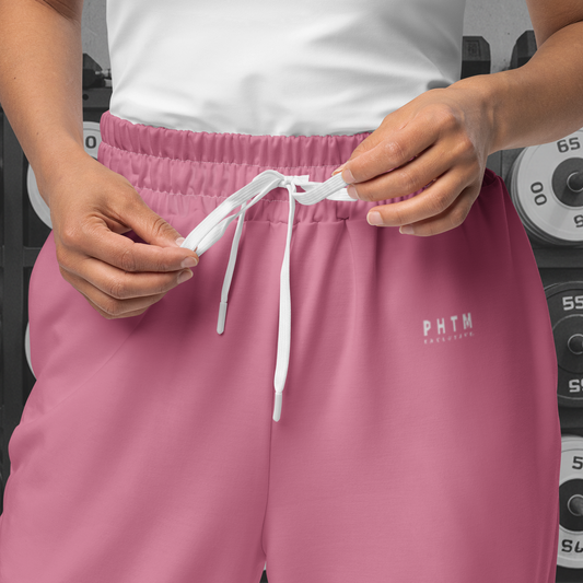 Premium Wide Legged Joggers - Bright Pink