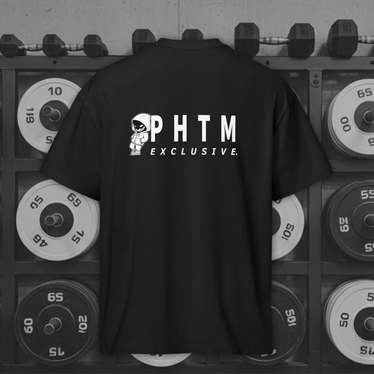 Mens - Oversized Mascot Lean T Shirt - Black & White