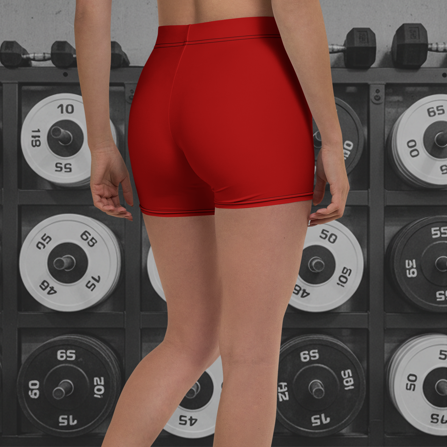 Premium Legging Shorts - Jet Red
