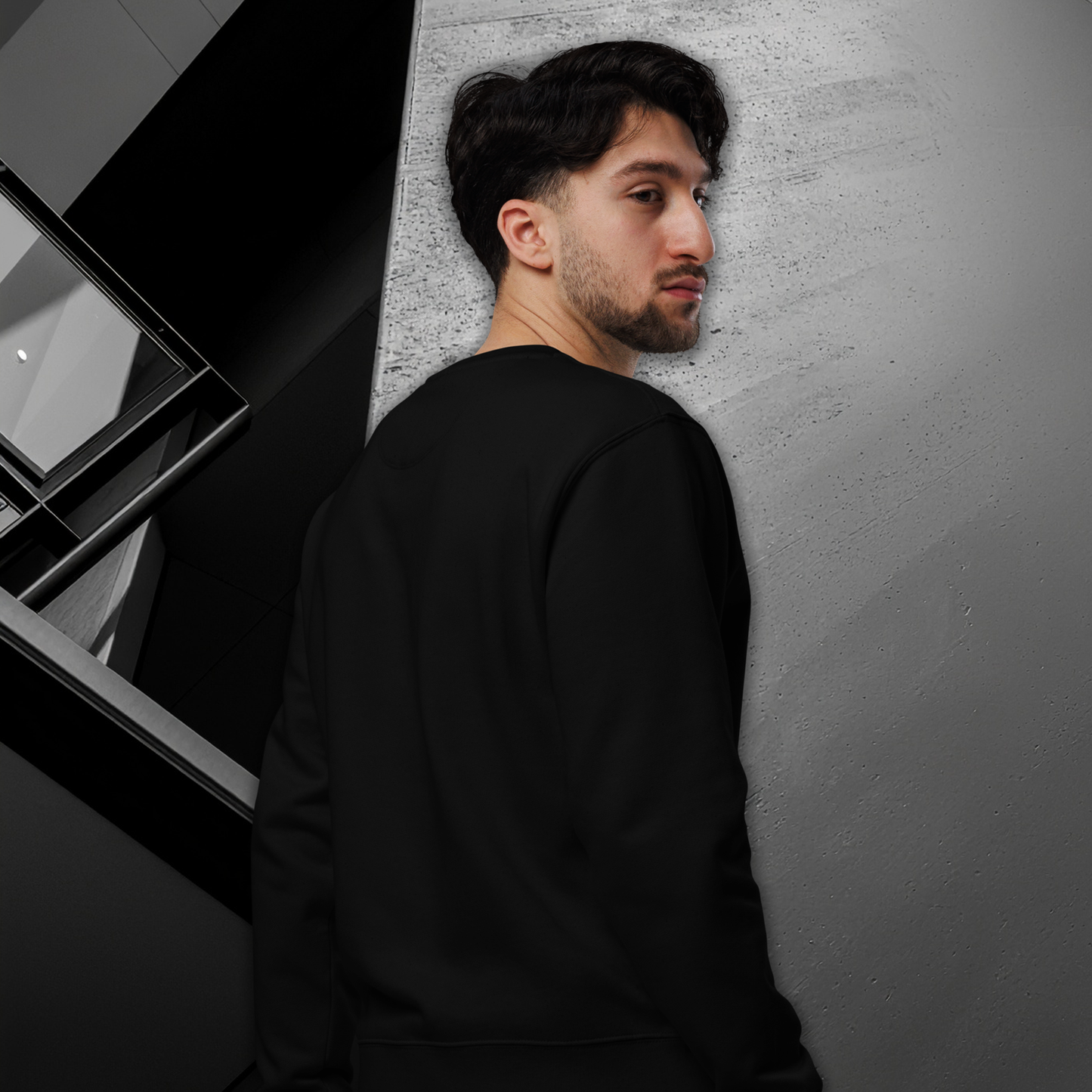 Premium Ring Spun Cotton Jumper - Black & White