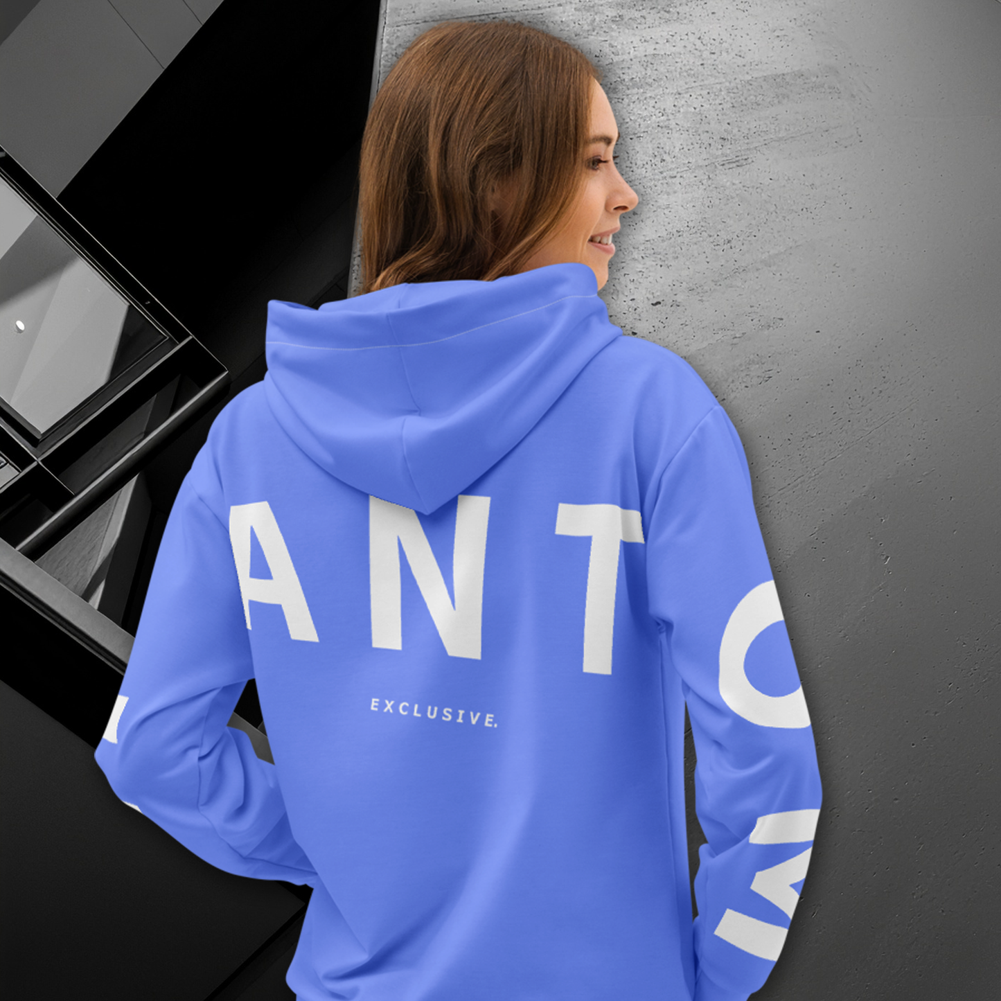 Women's - Premium Cotton Hoodie - Baby Blue