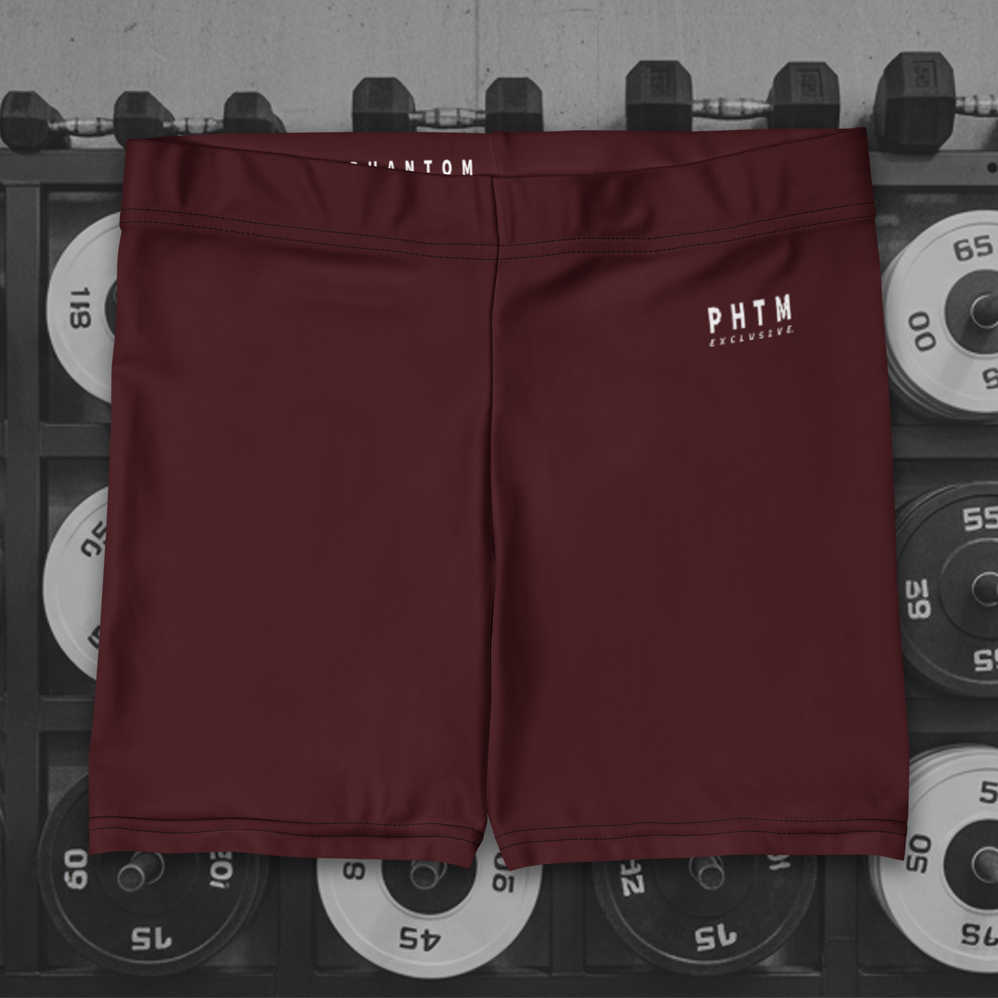 Premium Legging Shorts - Burgundy