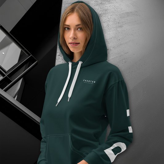 Women's - Premium Cotton Hoodie - Pine Green