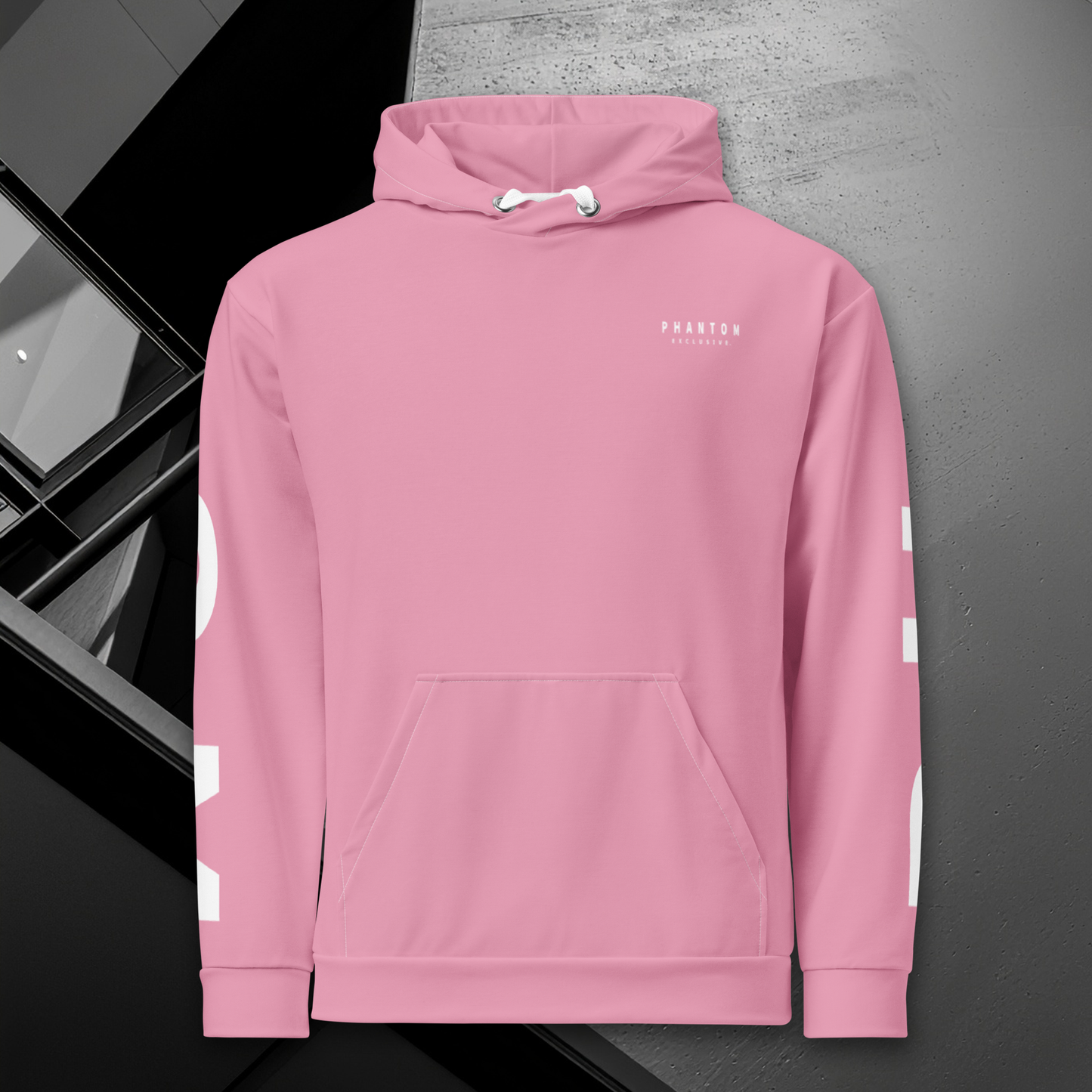 Women's - Premium Cotton Hoodie - Bright Pink