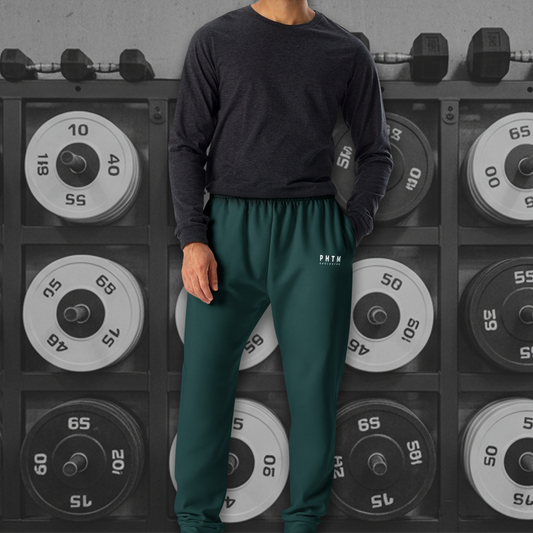 Men's Premium Active Joggers - Pine Green