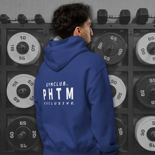 Premium Oversized Gym Club Hoodie - Race Blue