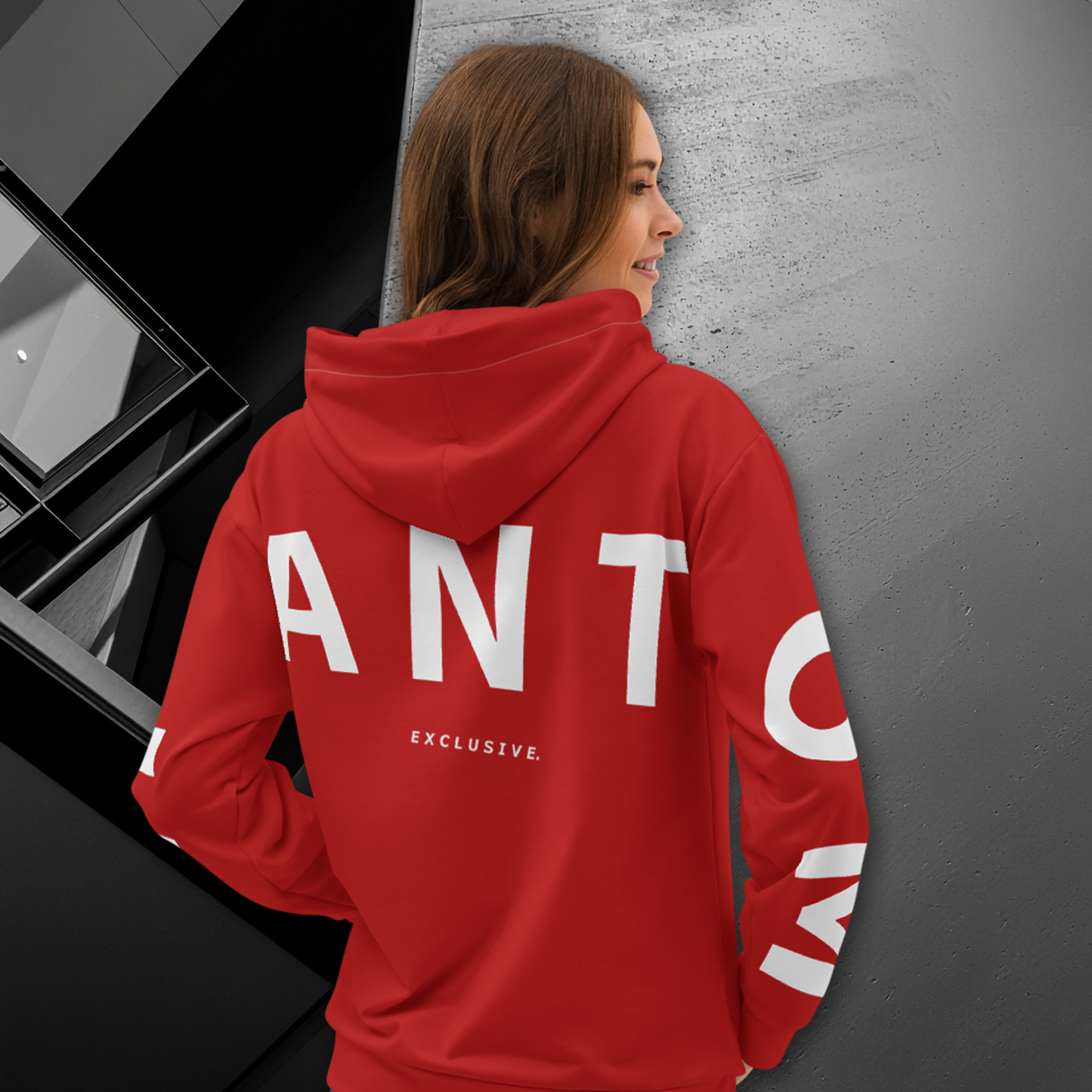 Women's - Premium Cotton Hoodie - Jet Red