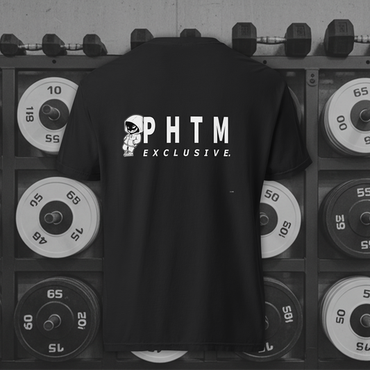 Women's - Oversized  T Shirt Text Wall Design - Black & White