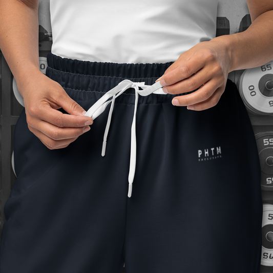 Premium Wide Legged Joggers - Navy
