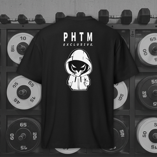 Mens - Oversized Mascot T Shirt - Black & White