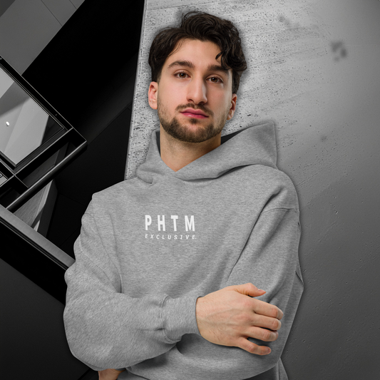 Premium Modern Oversized Hoodie - Light Grey