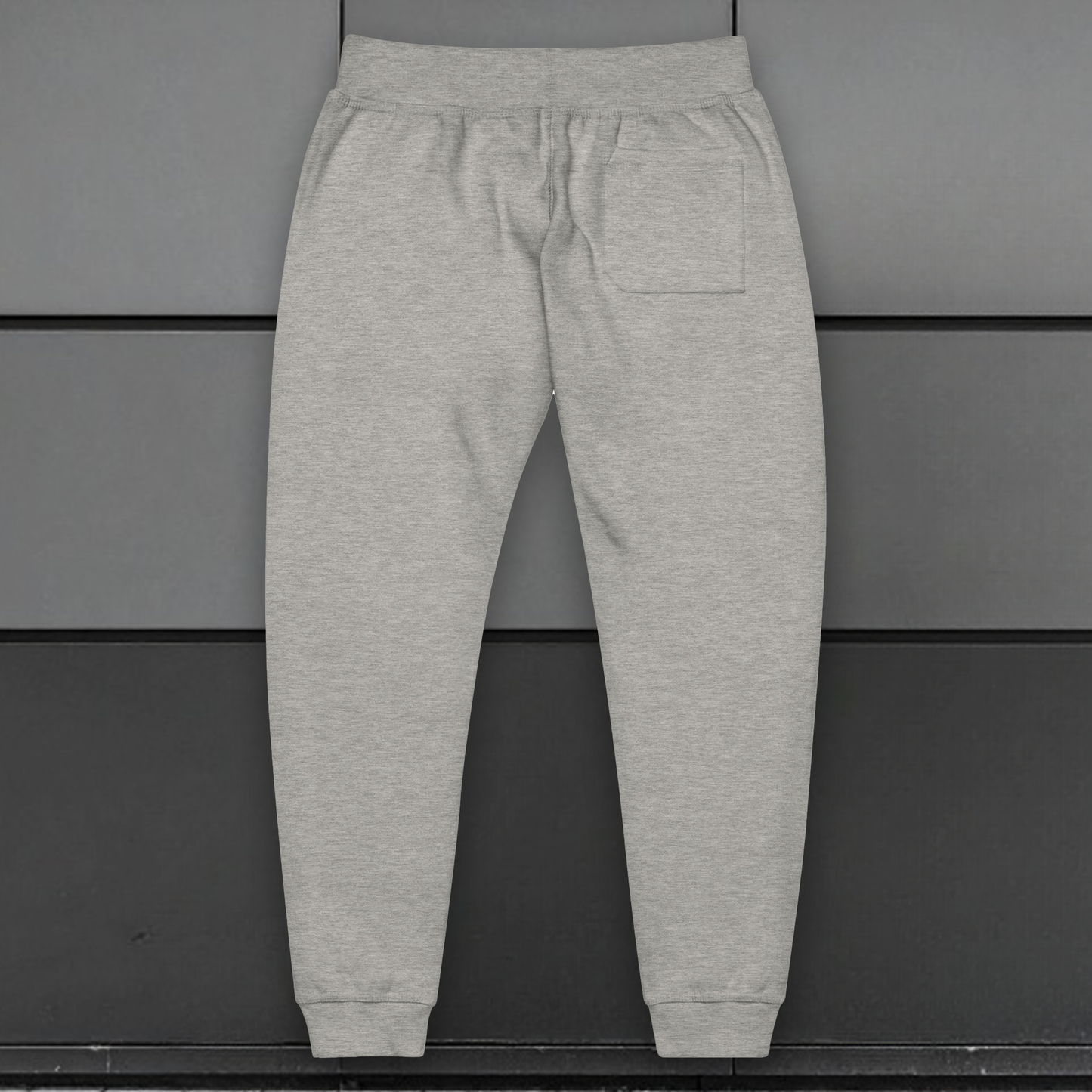 Mens Premium Cotton Joggers - Carbon Grey - White Text