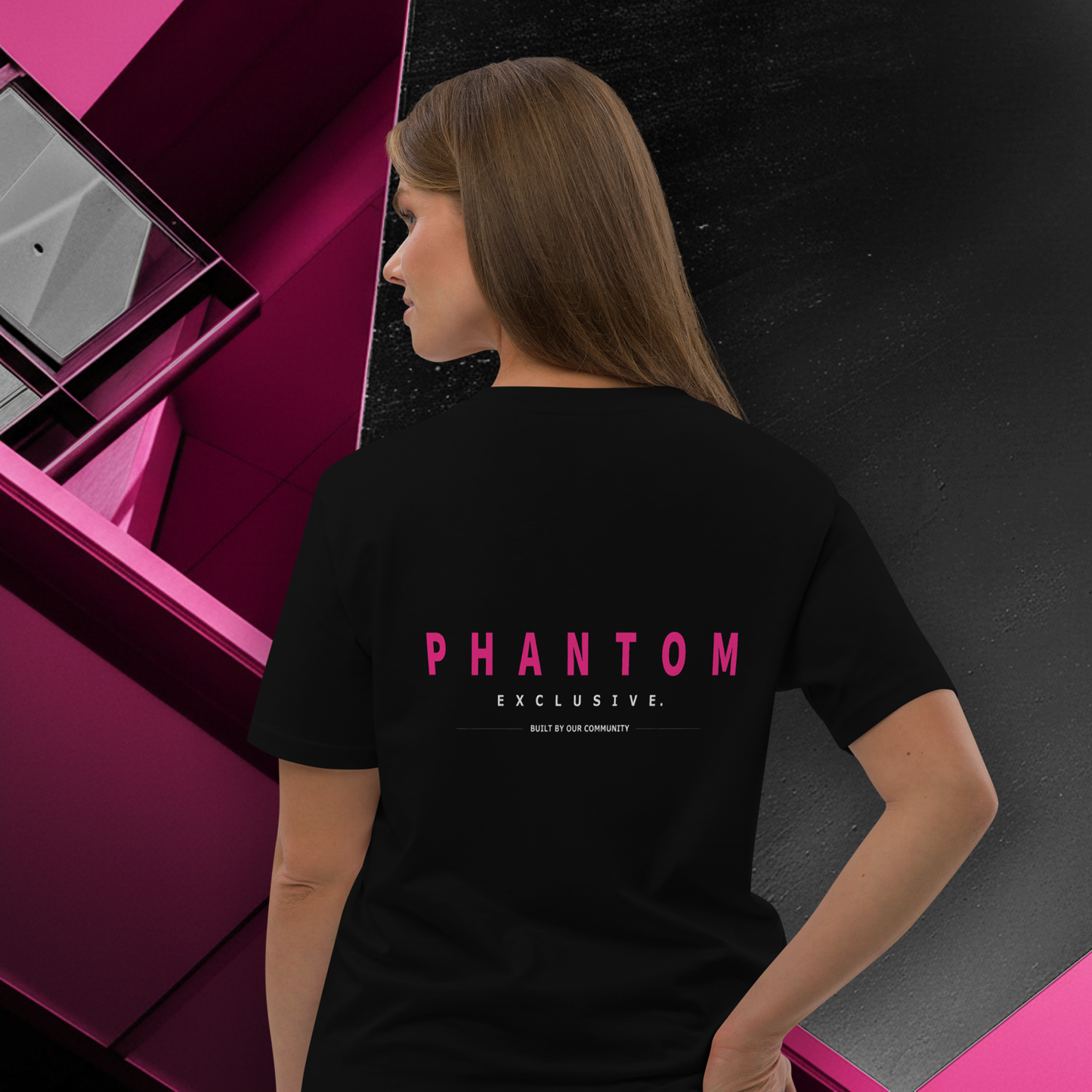 Women's - Premium Cotton T Shirt - Modern Back Print