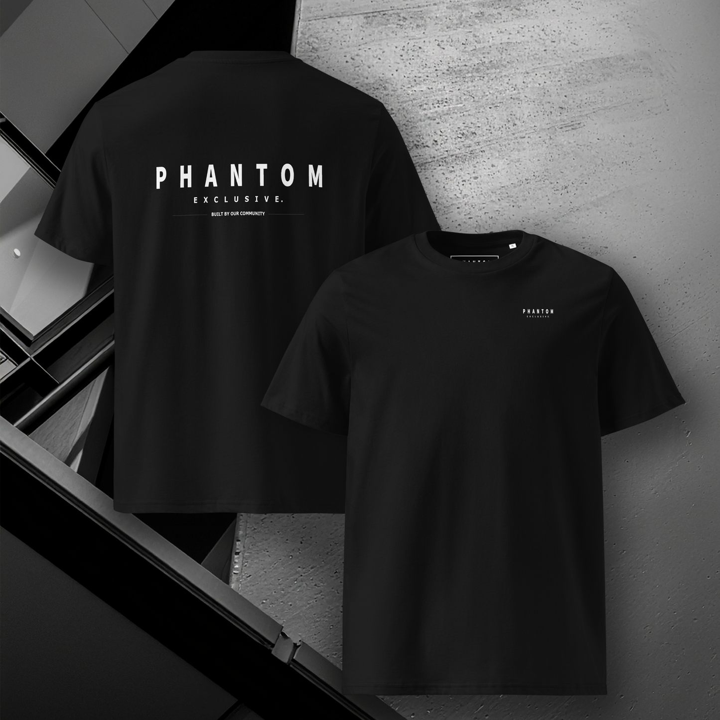 Premium Cotton Community T Shirt - Black & White