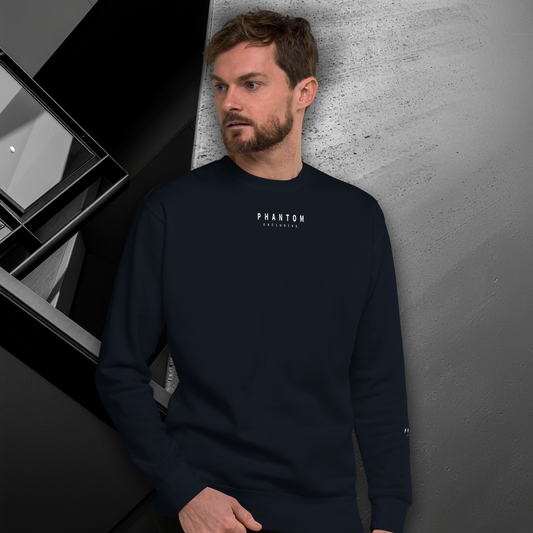 Premium Relaxed FItted Jumper - Navy Blue & White