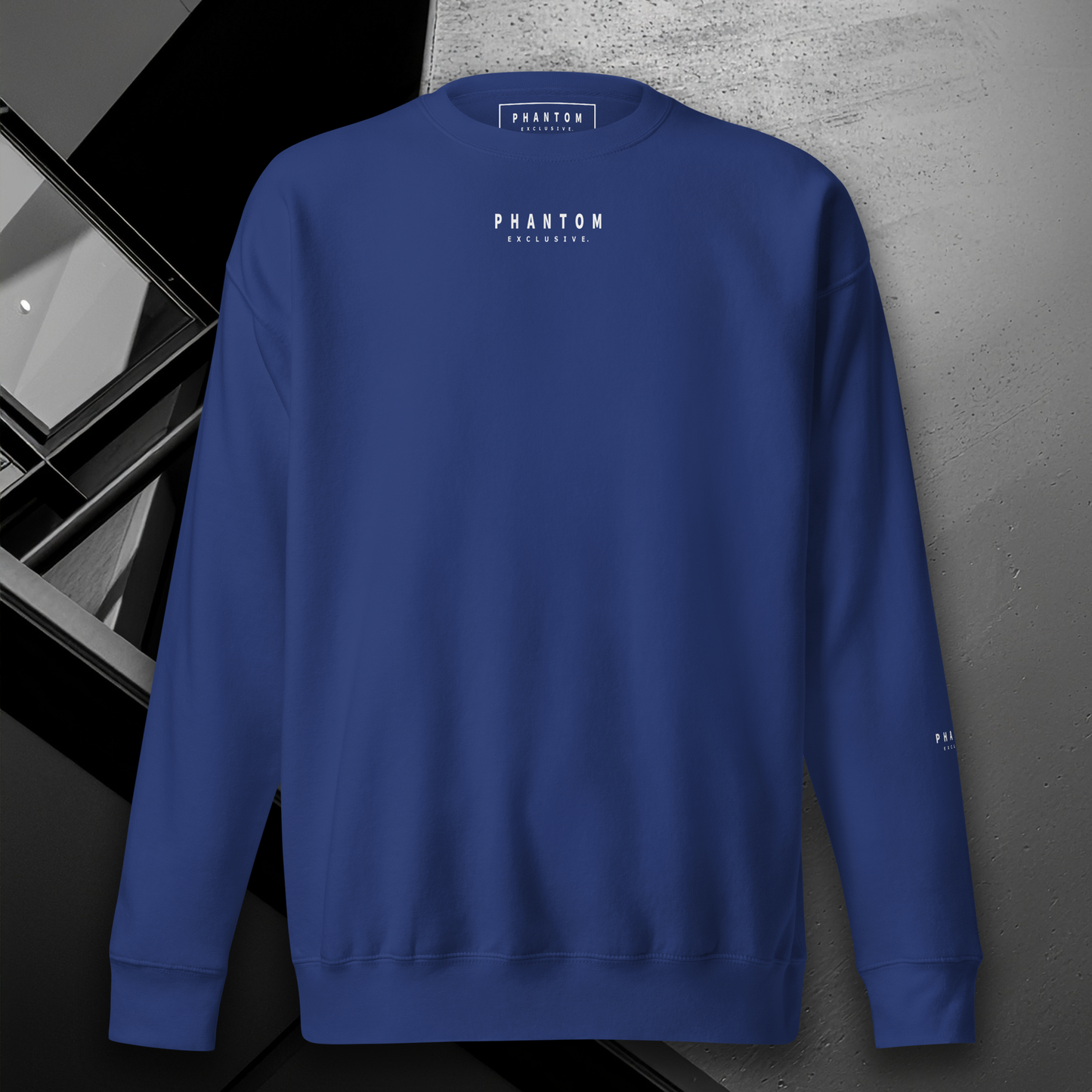 Premium Relaxed Fitted Jumper - Blue & White